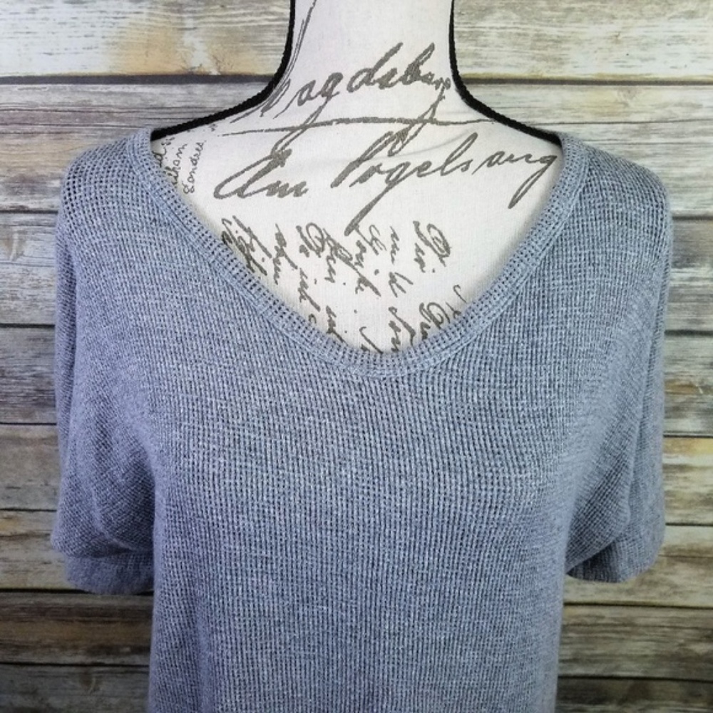 JAMES PERSE Wholy 3/4 Sleeve Waffle Knit Top NWT 1 - Picture 5 of 8